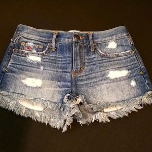 HOLLISTER High Waist Jean distressed Shorts 1/25